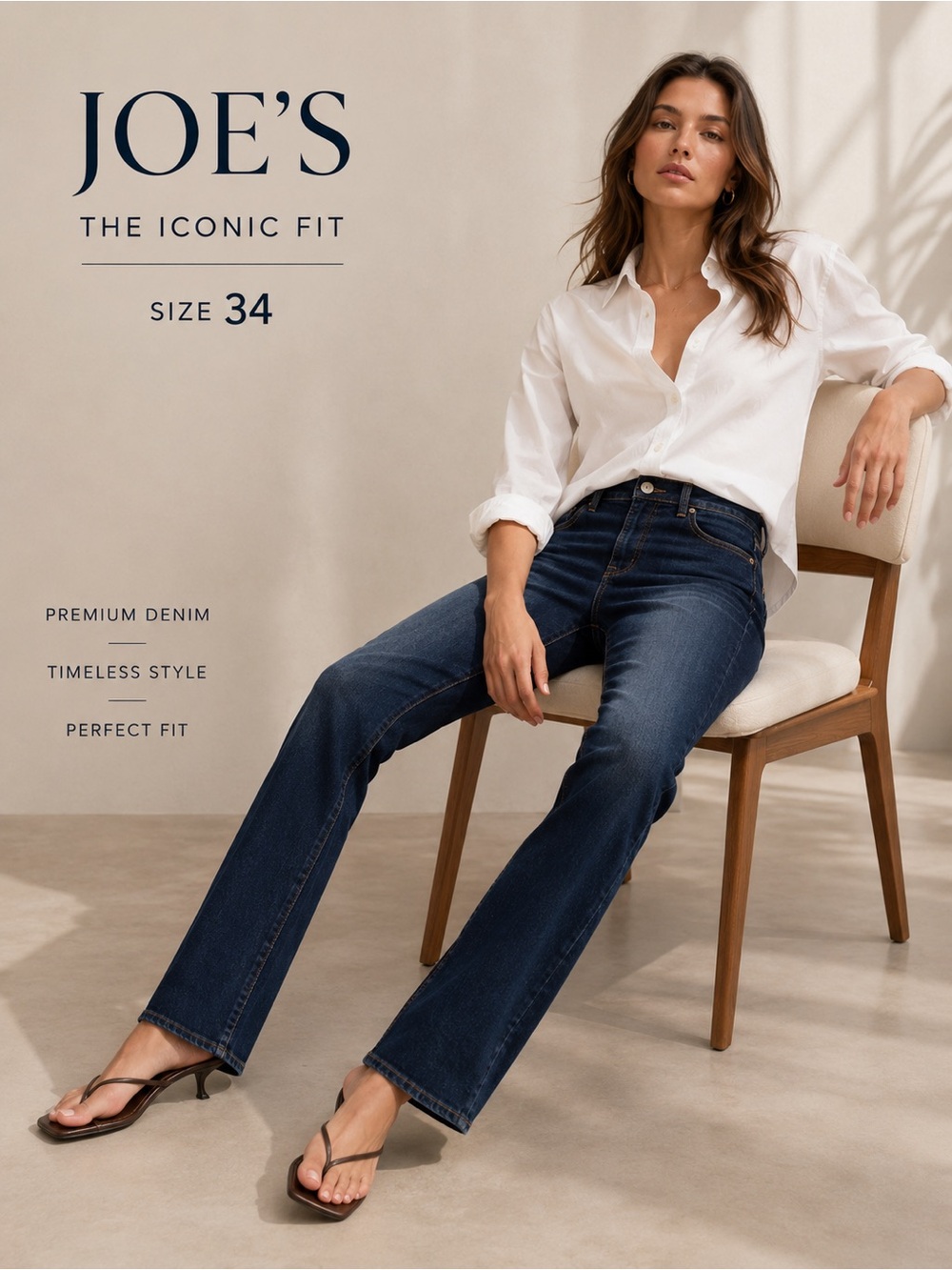 Joe's Jeans Women's Dark Blue Straight-Leg Jeans